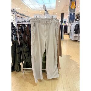 Needles x Smith's American Workwear Beige Corduroy Carpenter Painter Pants FW21